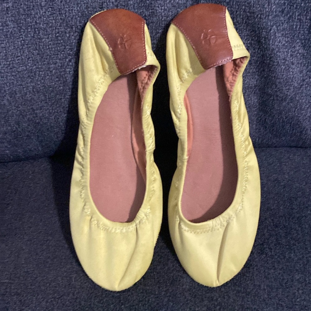 Lucky Brand Yellow and Brown Flats